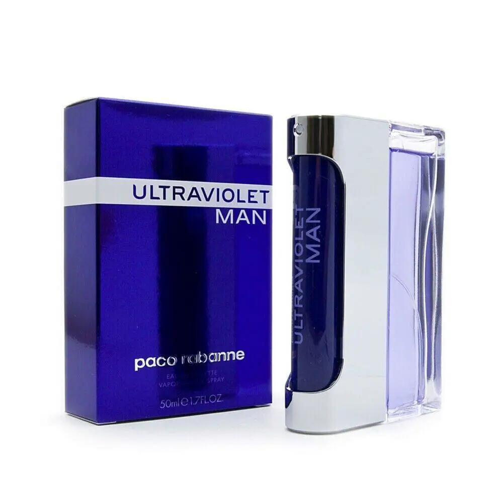 Paco Rabanne Ultraviolet Man Eau de Toilette Edt Spray 1.7oz 50ml Boxed