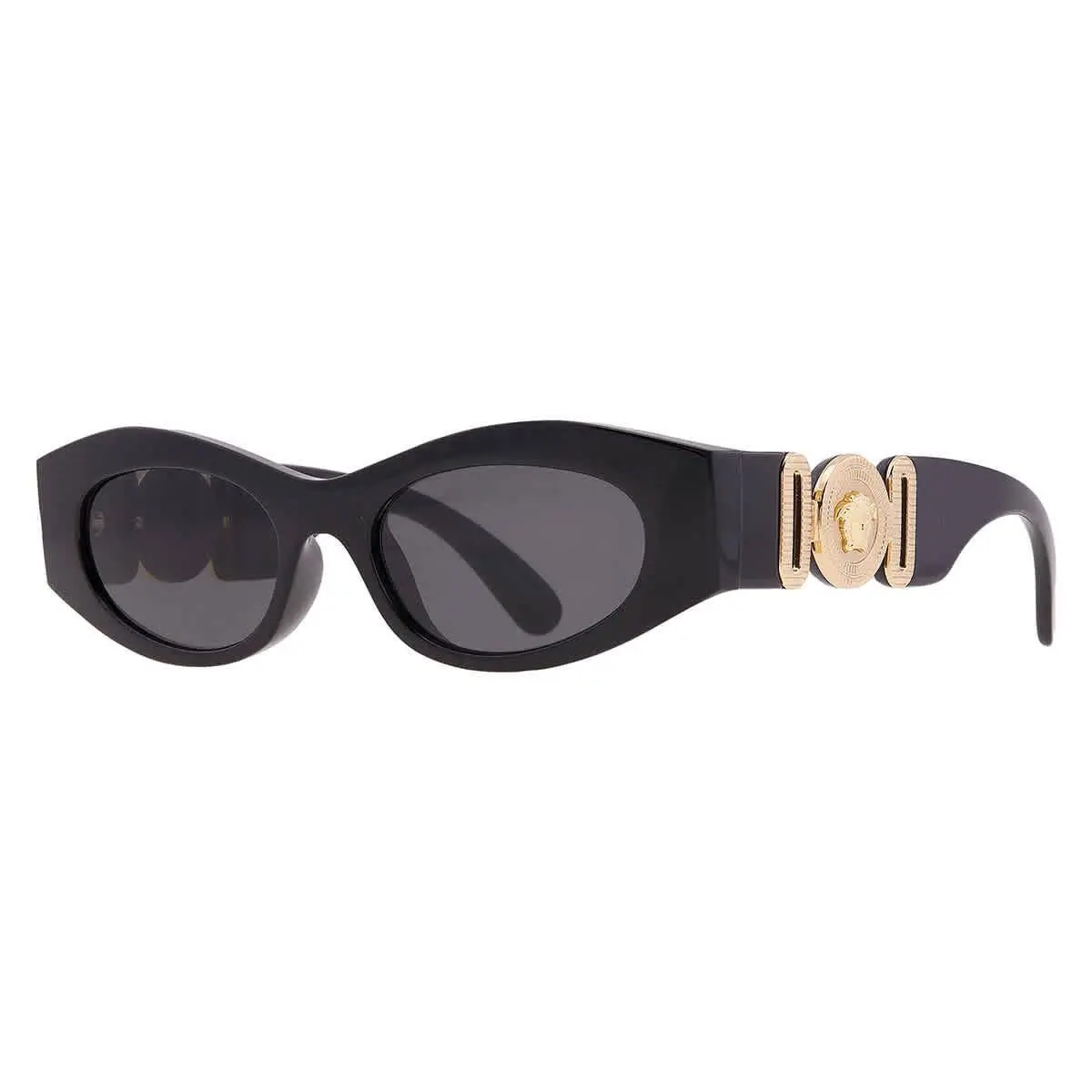 Versace Dark Grey Oval Men`s Sunglasses VE4480U GB1/87 51 VE4480U GB1/87 51