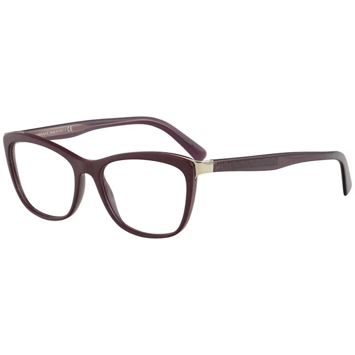 Versace Cat-eye Eyeglasses VE3255 5263 52mm Violet / Demo Lens