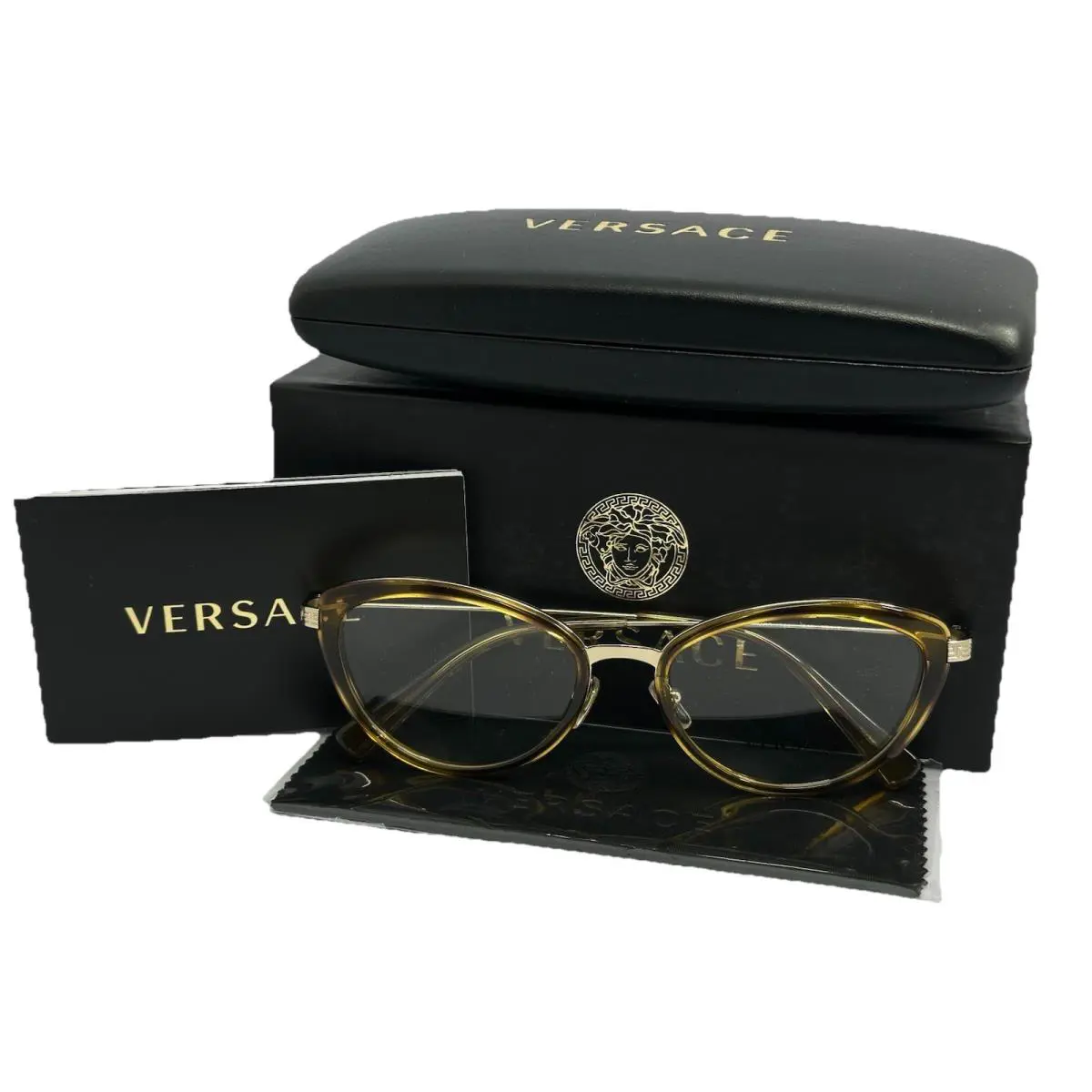 Versace 1244 1400 Blonde Tortoise 53.17.140 Women’s Eyeglasses Frames