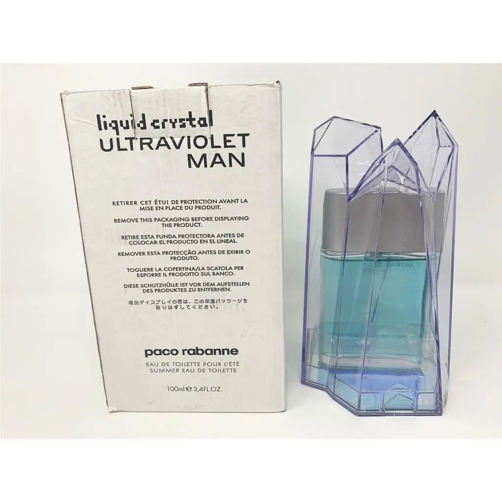 Paco Rabanne Liquid Crystal Ultraviolet Man 3.4 oz / 100 ml Edt Summer