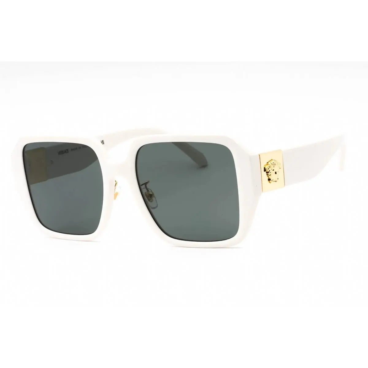 VE4472D 548487 Sunglasses White Frame Grey Lenses 56mm by Versace