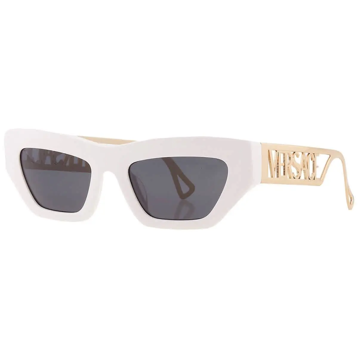 VE4432U 401/87 53 White Plastic Fashion Sunglasses Grey Lens by Versace
