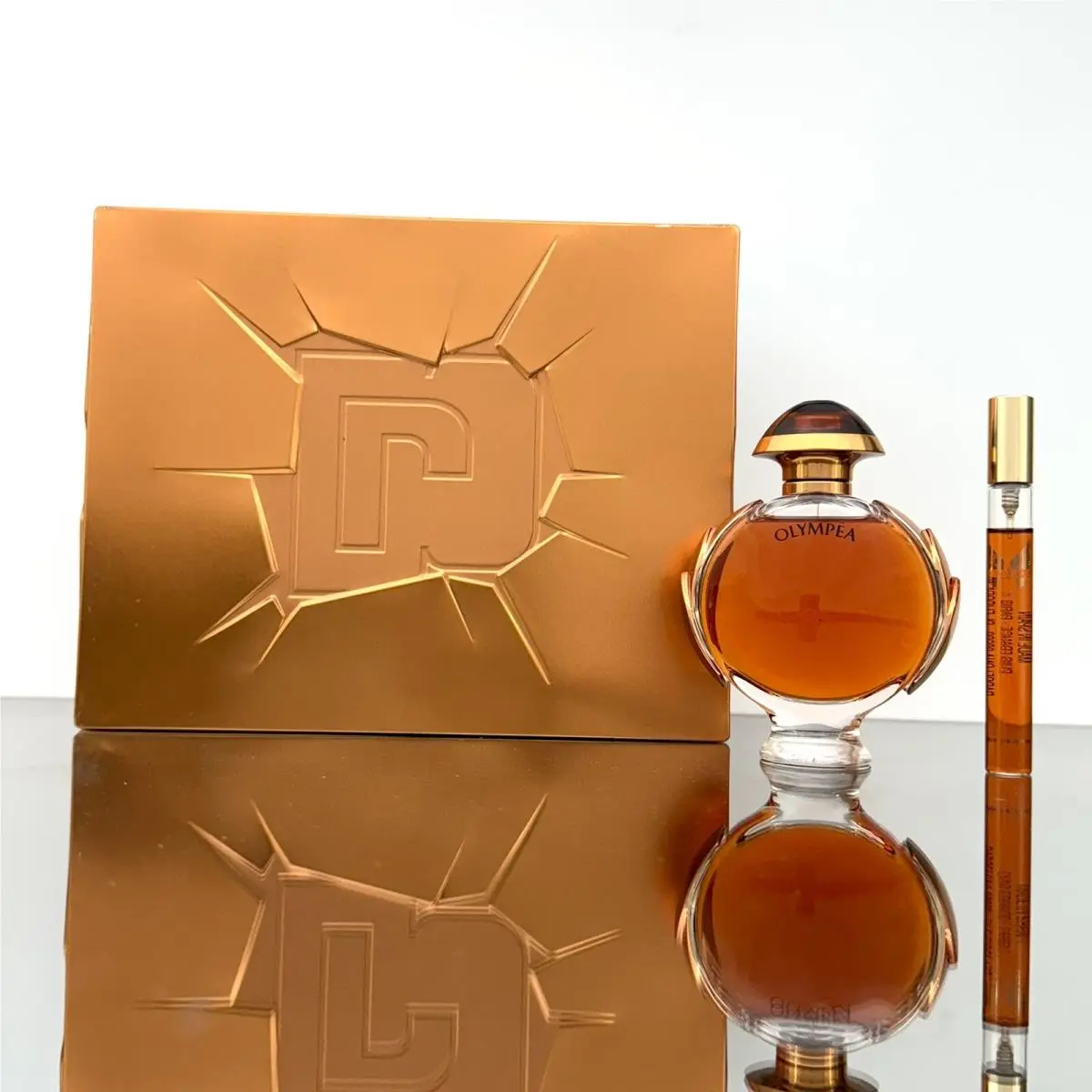 Paco Rabanne Olympea Intense 2pc Women Set 2.7oz Edp Spr+10ml Purse Travel Spr