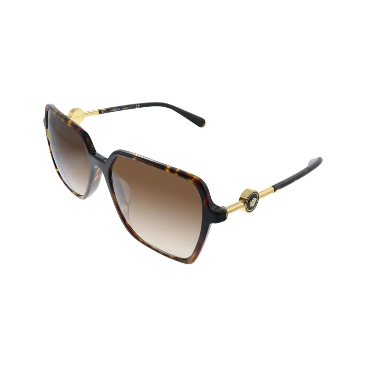 Sunglasses VE4396F 10813 58mm Havana / Brown Gradient Lens by Versace