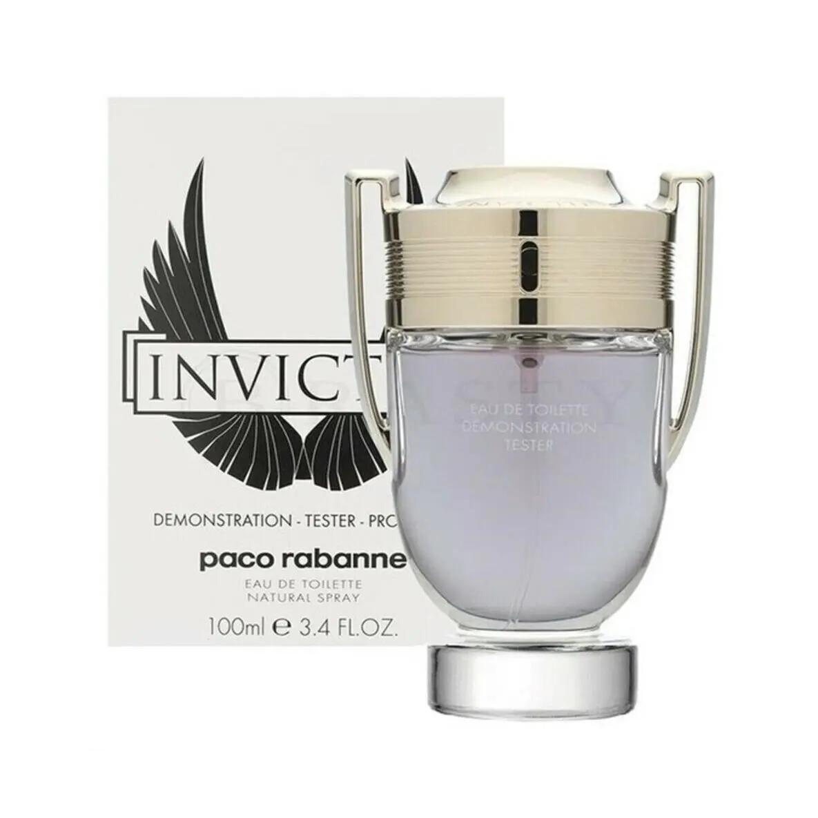 Invictus by Paco Rabanne Eau De Toilette For Men Spray 3.4oz White Box