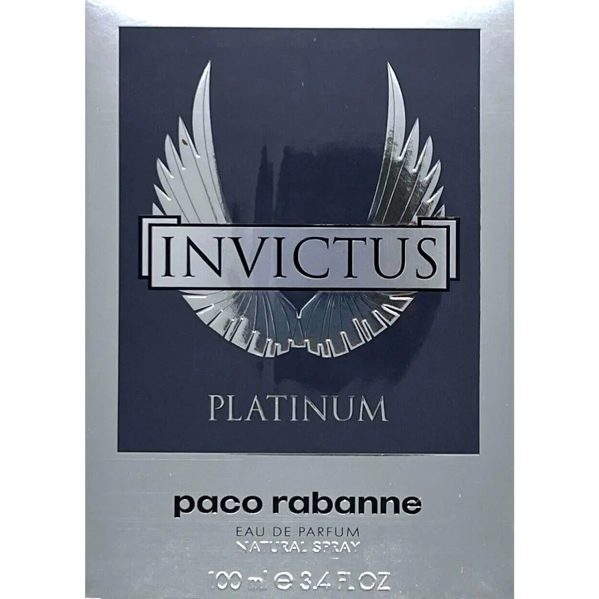 Invictus Platinum Eau DE Parfum Spray For Men 3.4 Oz / 100 ml by Paco Rabanne