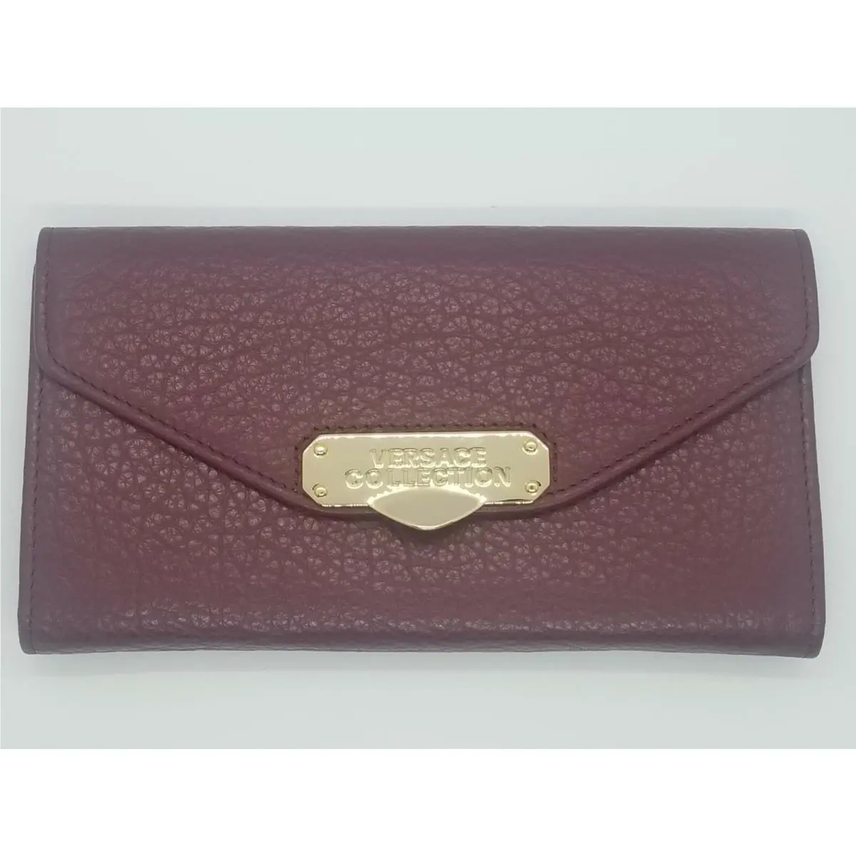 Versace Collection LPDS301 Women’s Burgundy Leather Wallet