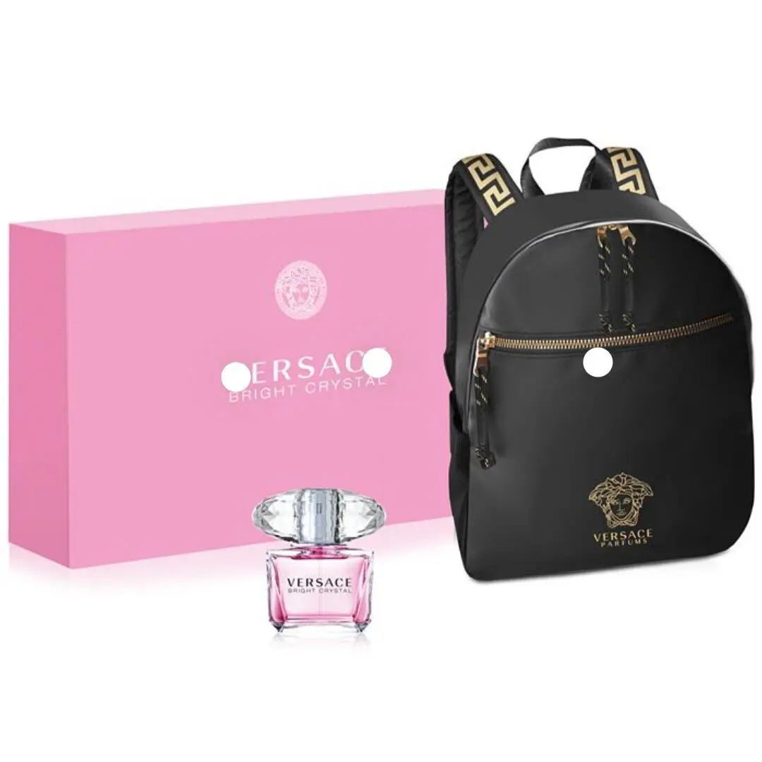 Versace Bright Crystal Summer Intensification Perfume Backpack 2 Pc Gift Set