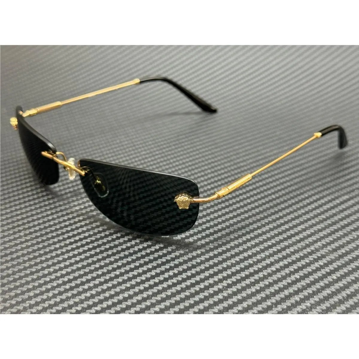 Versace VE2279 100287 Gold Grey Men`s 60 mm Sunglasses
