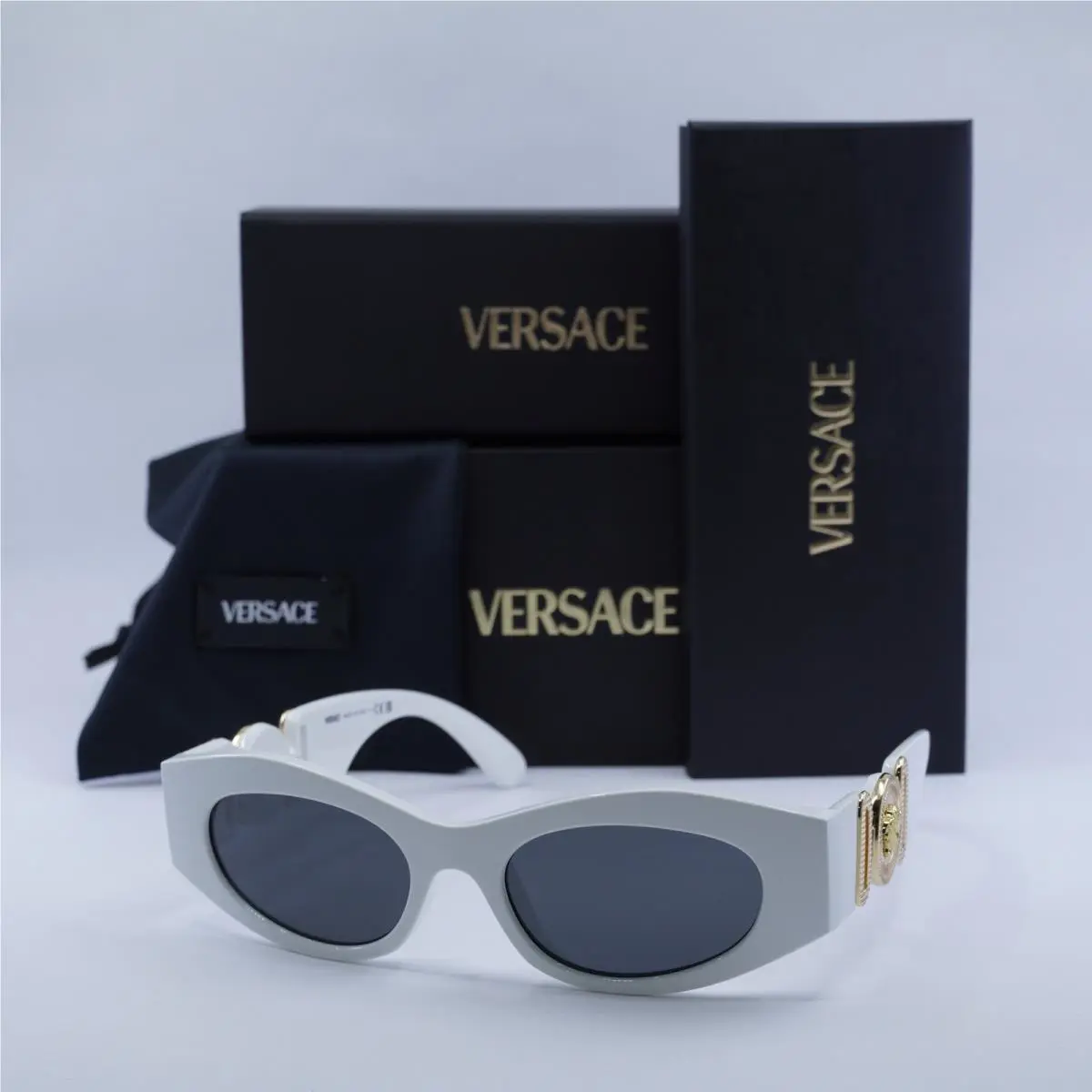 Versace VE4480U 314/87 White/dark Grey 51-18-140 Sunglasses