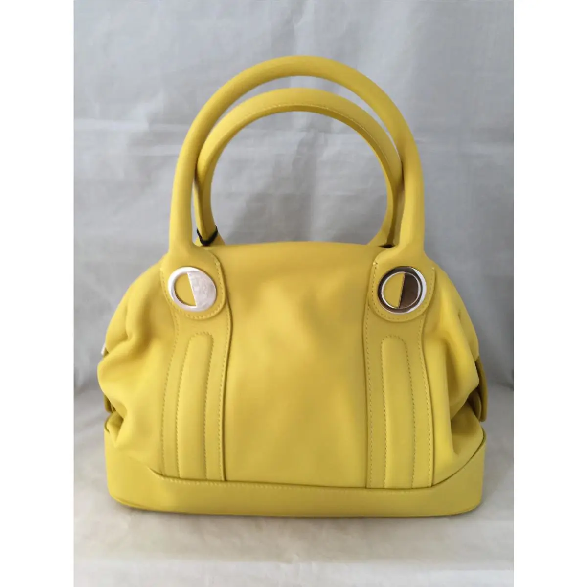 Versace Collection LBF0273 Yellow Leather Handbag Purse 275