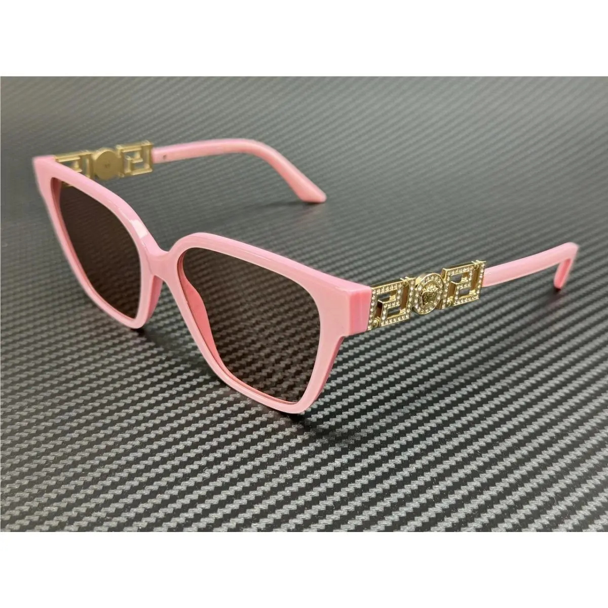 Versace VE4471B 5473 5 Pastel Pink Silver Mirror Women`s 56 mm Sunglasses