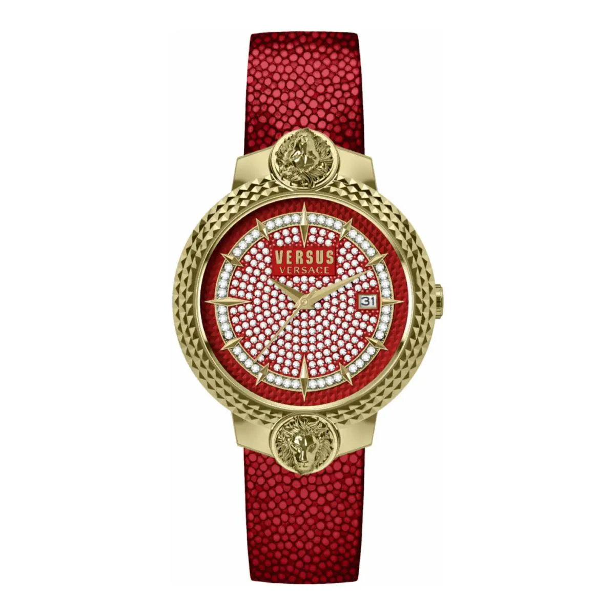 Versus Versace Womens Gold 38mm Strap Fashion Watch