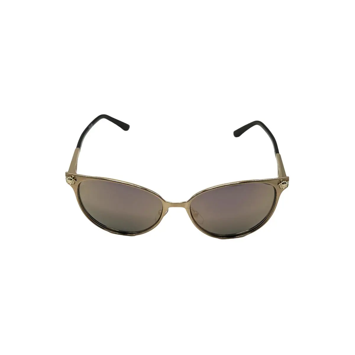 Versace Luxury Cat Eye Sunglasses Rose Gold Frame Mirrored Lens VE2168 - Frame: Rose Gold, Lens: Gray
