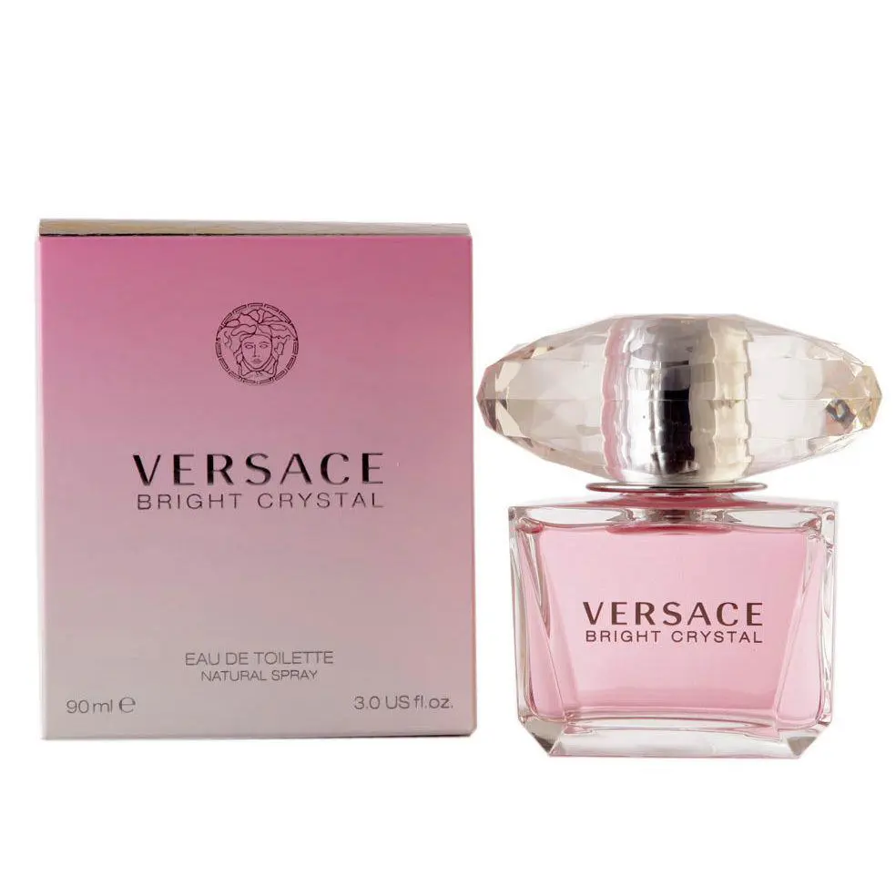 Versace Bright Crystal For Women Eau de Toilette Edt Perfume 3 oz / 90 ml