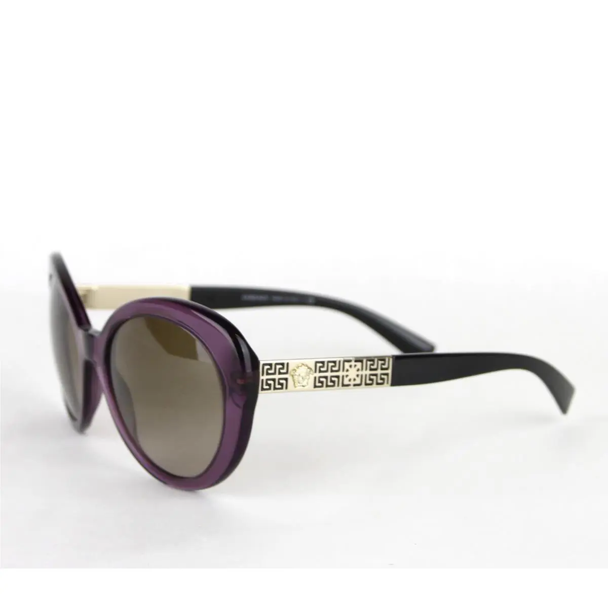 Versace Brown Gradient Oversized Transparent Violet Sunglasses 4318 5029/13
