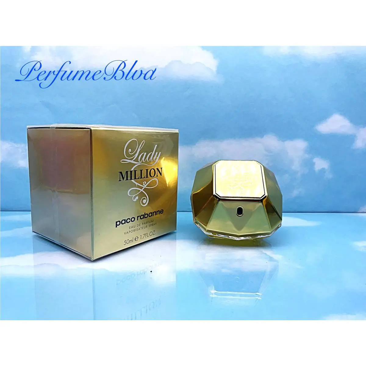 Lady Million Paco Rabanne 1.7 Fl.oz 50 ML Eau DE Parfum Spray Women Box