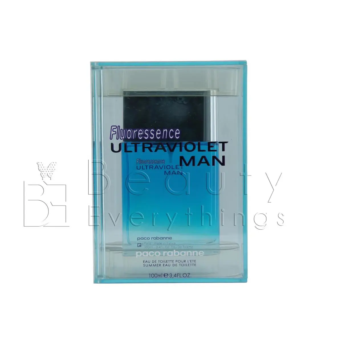 Paco Rabanne Ultraviolet Fluoressence 3.4oz / 100ml Edt Spray For Men Rare