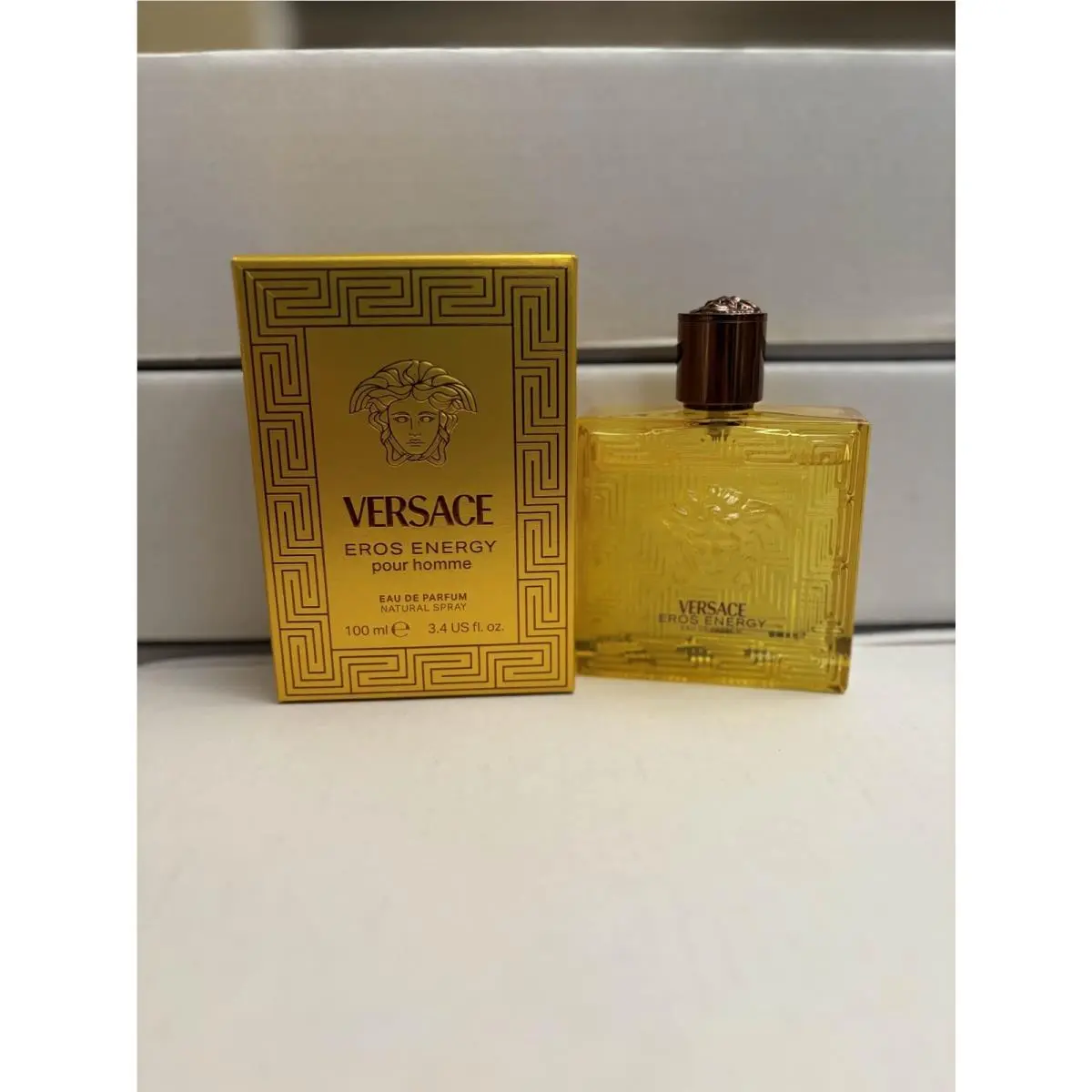 Versace Eros Energy 3.4 Oz Edp – Fresh Citrus Woody Scent For Men