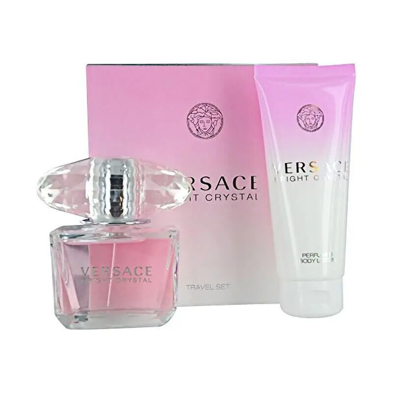 Bright Crystal Women 2 Pcs Set 3.0 oz Edt Spray 3.4 oz Body Lotion by Versace