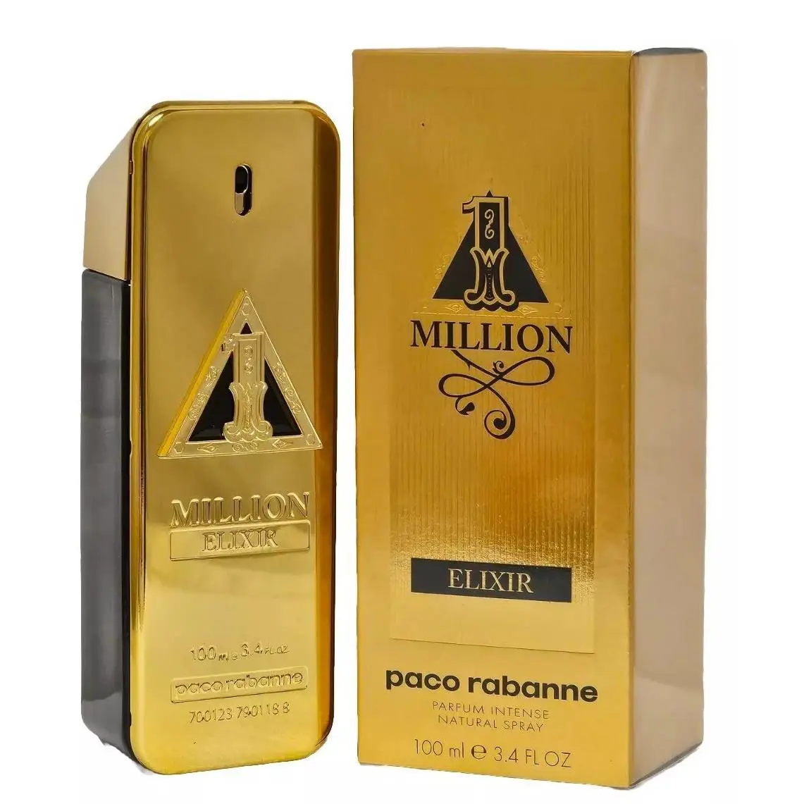 1 Million Elixir Paco Rabanne Parfum Intense Spray 100ml 3.4 fl oz Men`s
