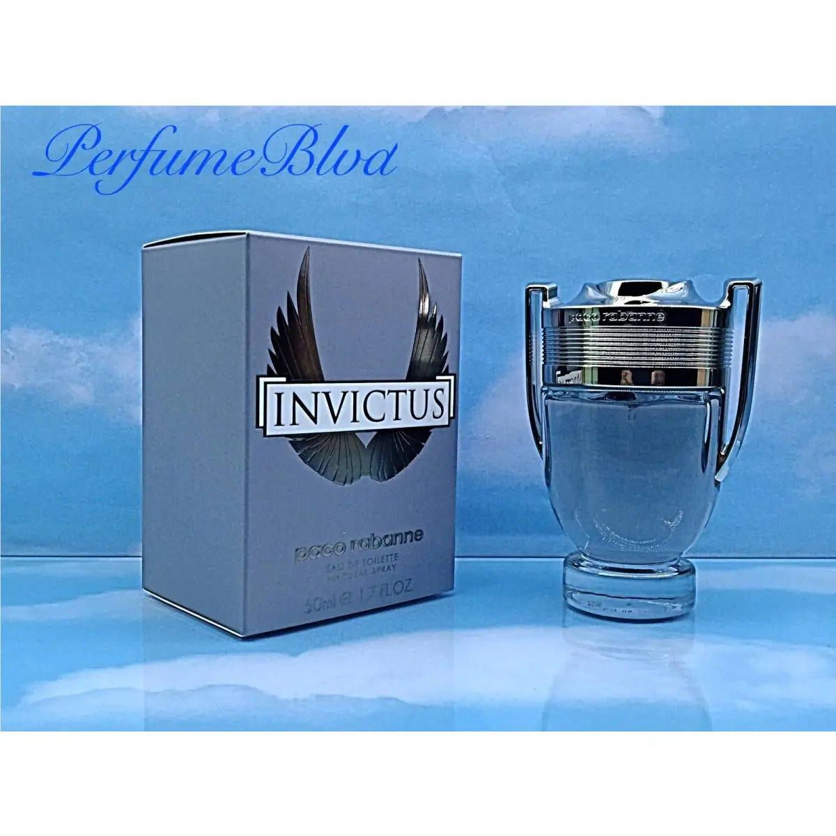 Invictus BY Paco Rabanne 1.7 Fl.oz 50 ML Eau DE Toilette Spray Men Box