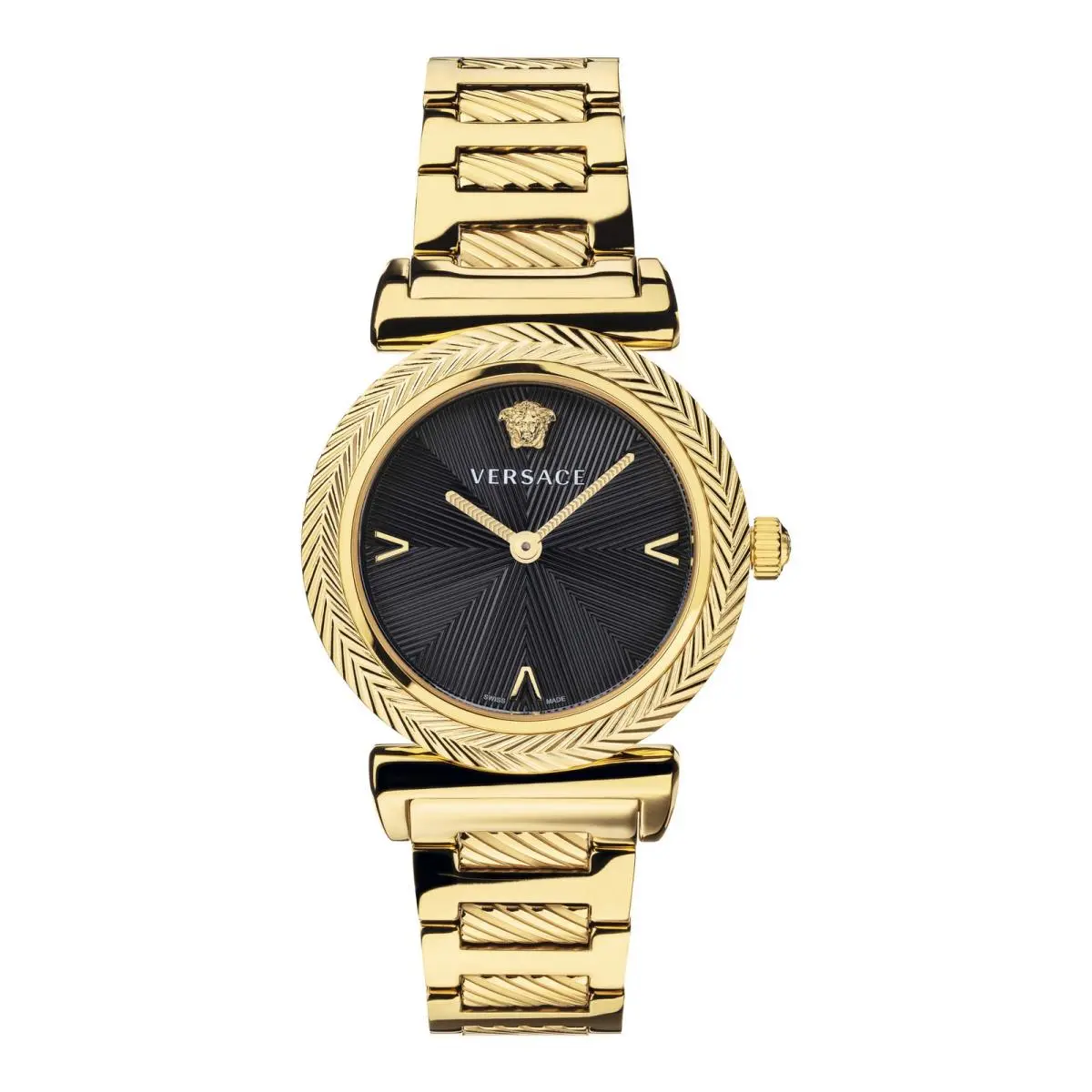 Womens IP Yellow Gold 35mm Bracelet Fashion Watch by Versace