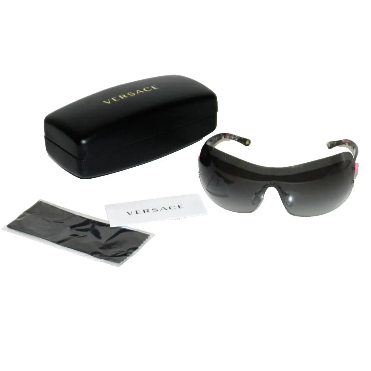 Versace Mod . 4236 5020/11 120 2N Oversized Sunglasses Pink/brown Made In Italy