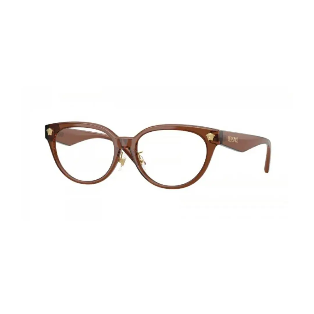 Versace VE3370D 5508 Transparent Brown 54 mm Demo Lens Women`s Eyeglasses