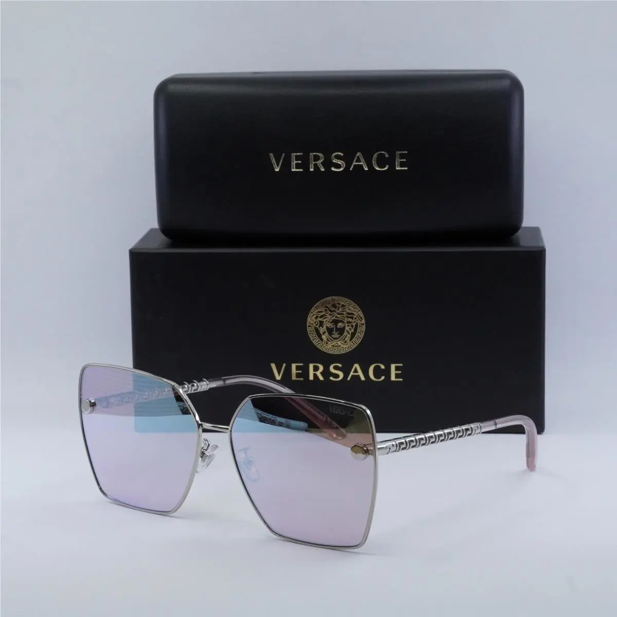 Versace VE2270D 10007V Silver/pink Mirror White 63-15-145 Sunglasses