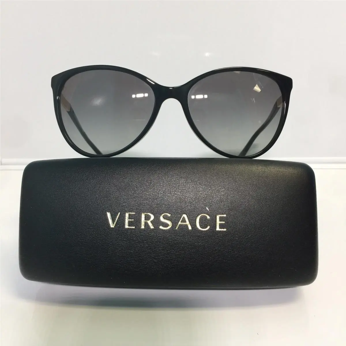 Versace VE4260 GB1/11 Black Plastic Woman Grey Gradient Sunglasses