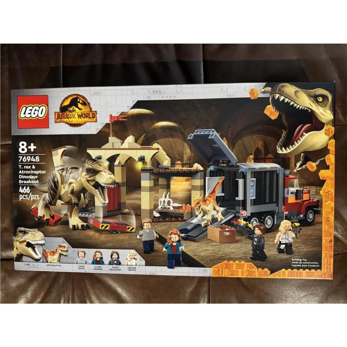 Lego Jurassic World: T. Rex Atrociraptor Dinosaur Breakout 76948 - Retired