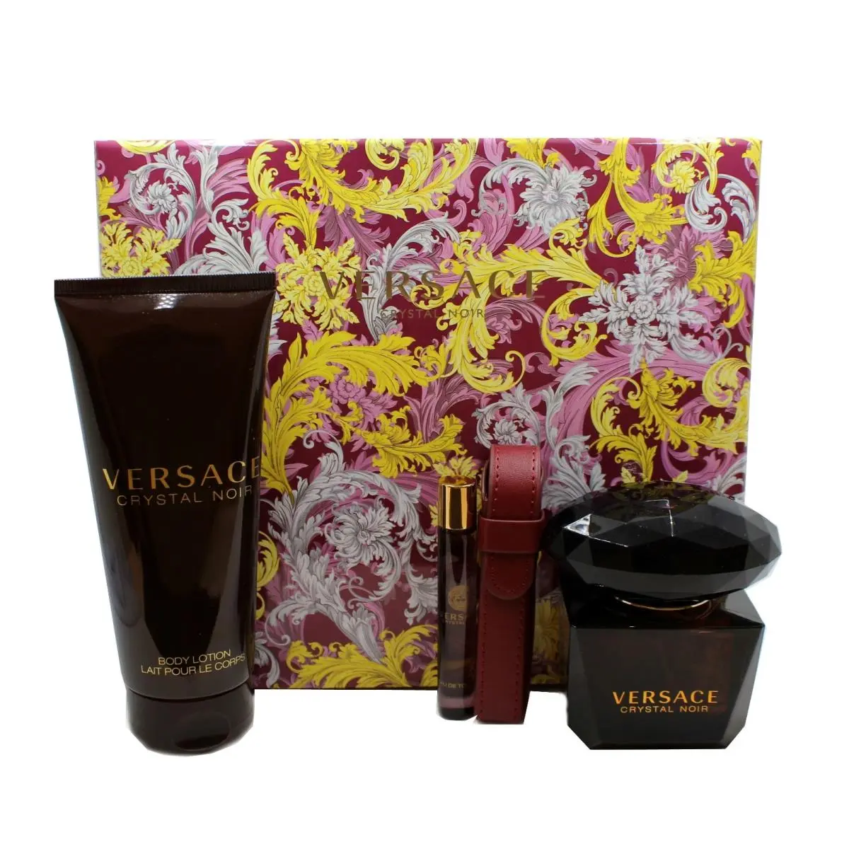 Versace Crystal Noir 4PC Gift Set with Eau DE Toilette Spray 90ML NIB-070433