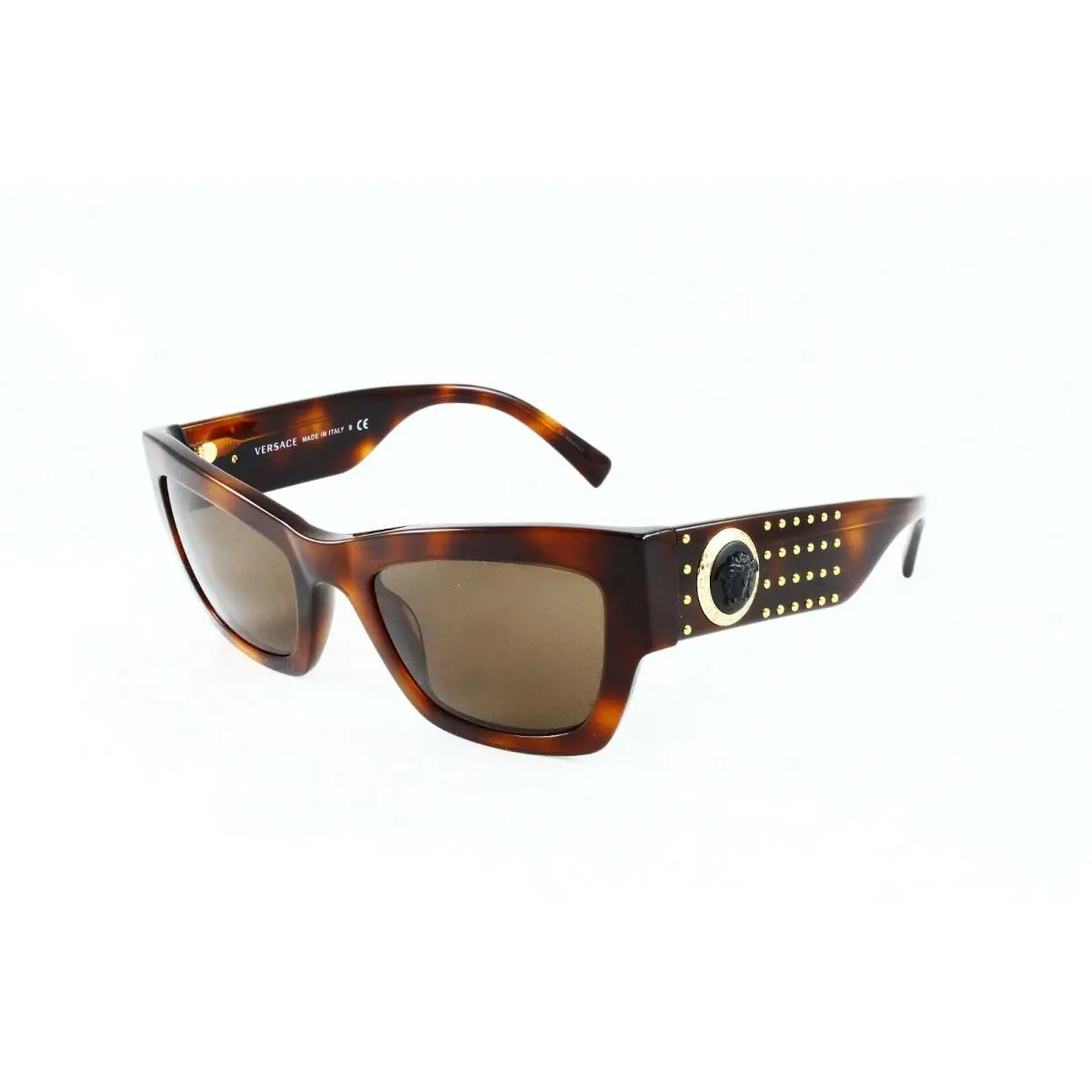 Versace VE4358-529673 Havana Medusa Brown Lens Sunglasses 52mm