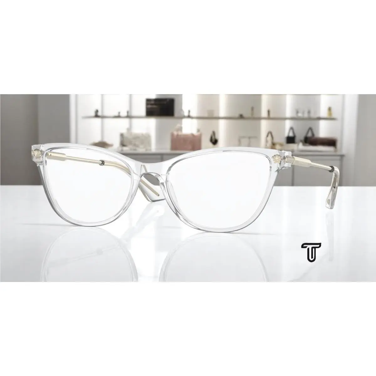 Versace VE3309 148 Crystal Demo Lens 54 mm Women`s Eyeglasses