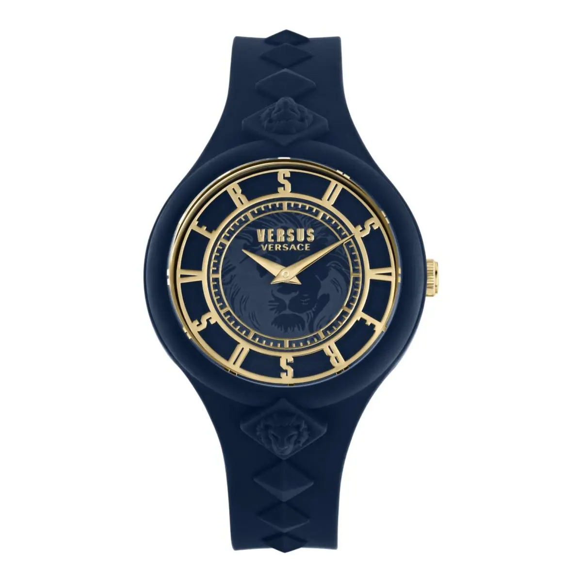 Versus Versace Womens Blue 39mm Strap Fashion Watch