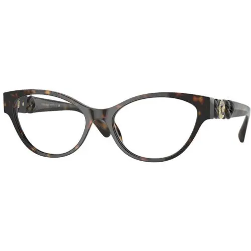 Versace Eyeglasses VE3305 108 55mm Havana / Demo Lens