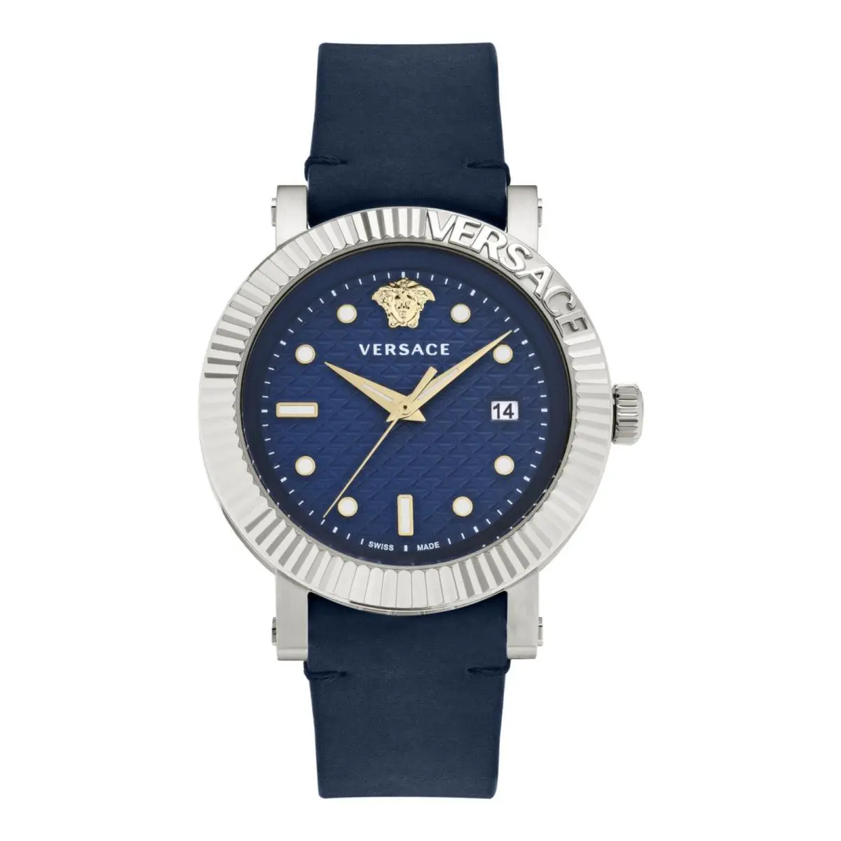 Mens Stainless Steel 42mm Strap Fashion Watch by Versace