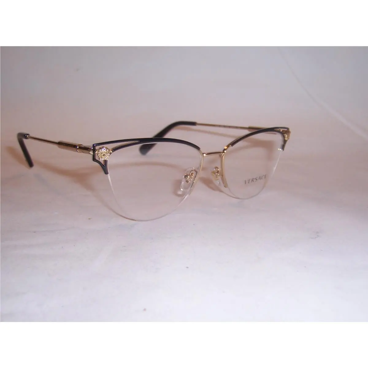 Versace Eyeglasses VE 1280 1433 Gold Black 53mm RX 1280