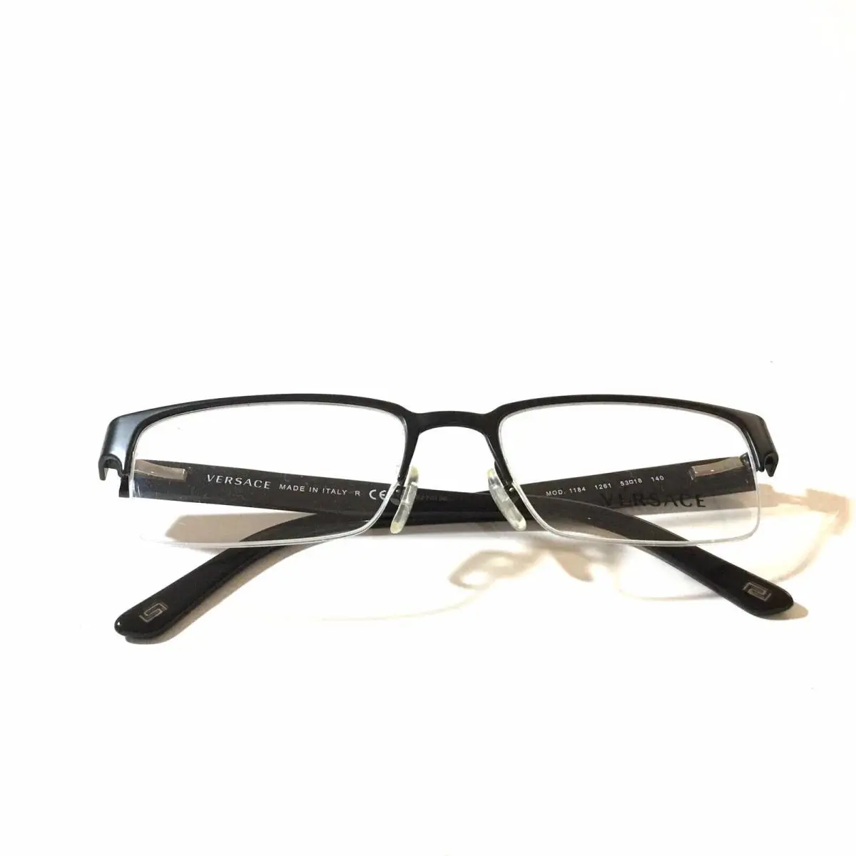 Versace Eyeglasses 1184 Black 1261 Size 53mm Optical Frame