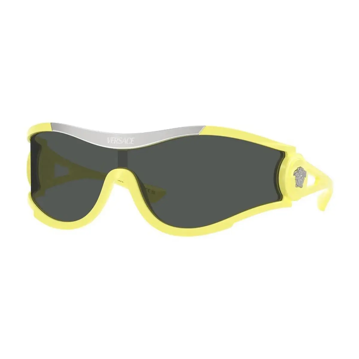 VE4475 548687 Shield Yellow/gray 42 mm Unisex Sunglasses Frame by Versace