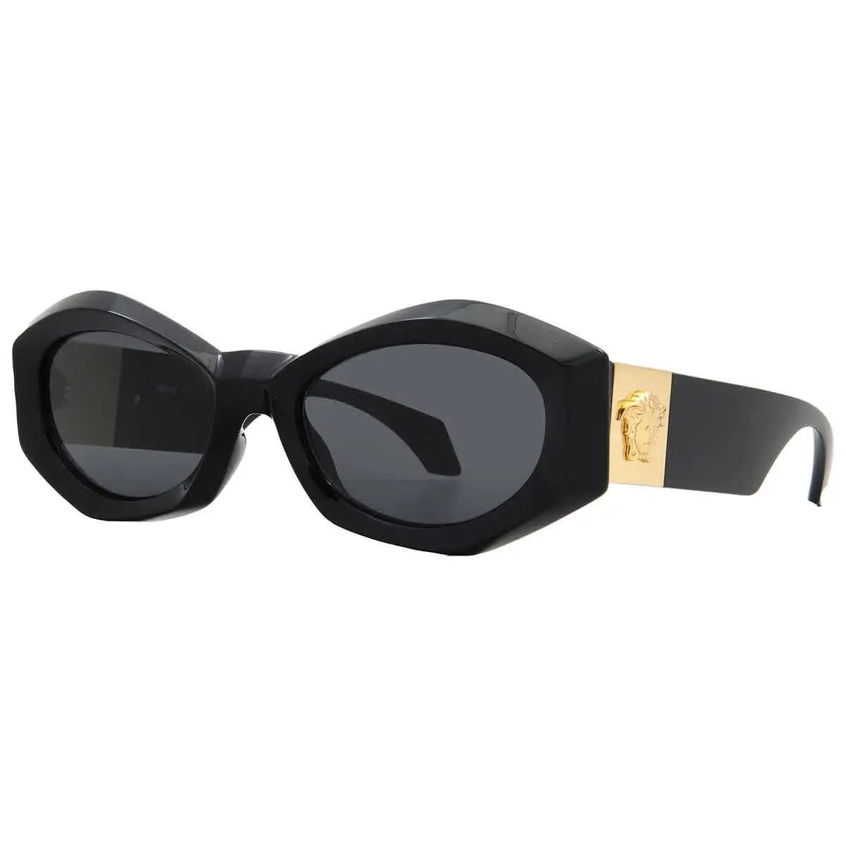 Versace Dark Grey Geometric Ladies Sunglasses VE4466U GB1/87 54 VE4466U GB1/87