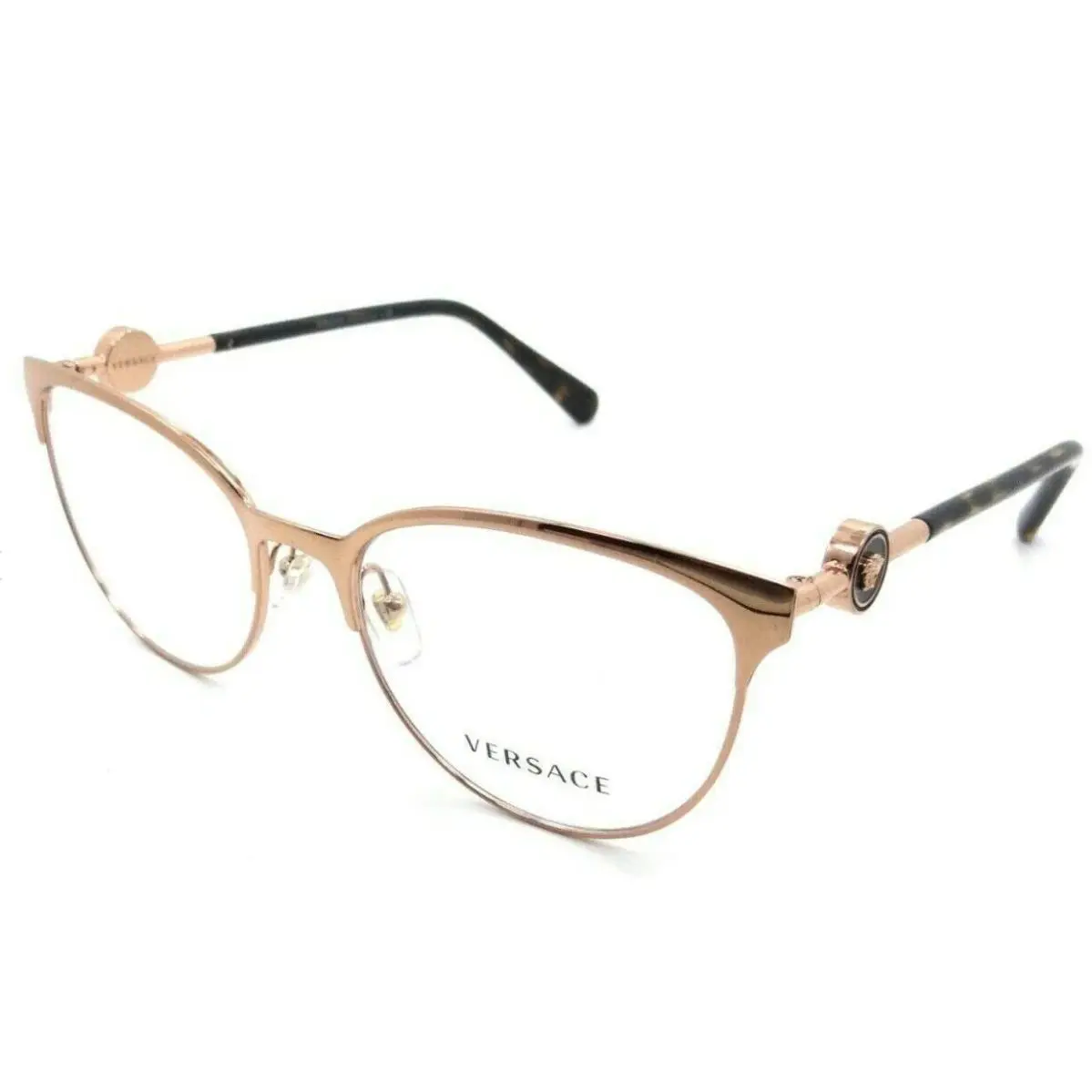 Versace Eyeglasses Mod. 1271 1412 54-18 140 Rose Gold Frames w/ Medusa Logos
