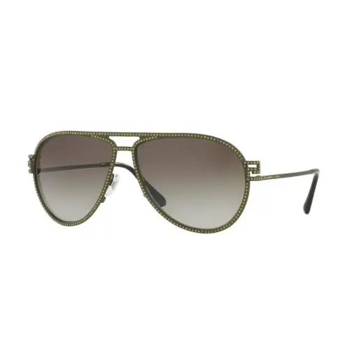 Versace Sunglasses VE 2171B 13928E Green Glitter / Gray Gradient 62 mm
