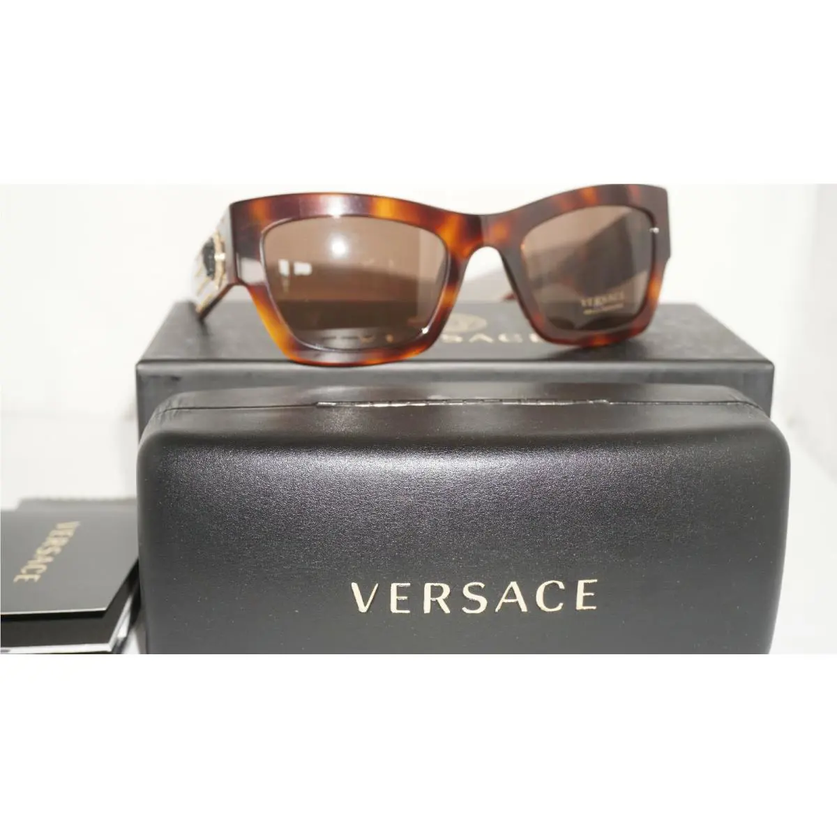 Versace Sunglasses Havana Brown Brown VE4358 529673 52 140