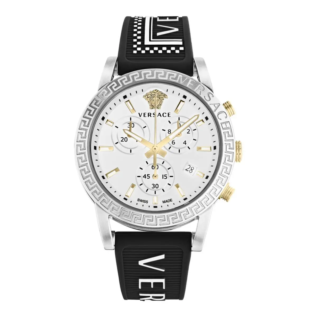 Versace Womens Stainless Steel 40mm Strap Fashion Watch