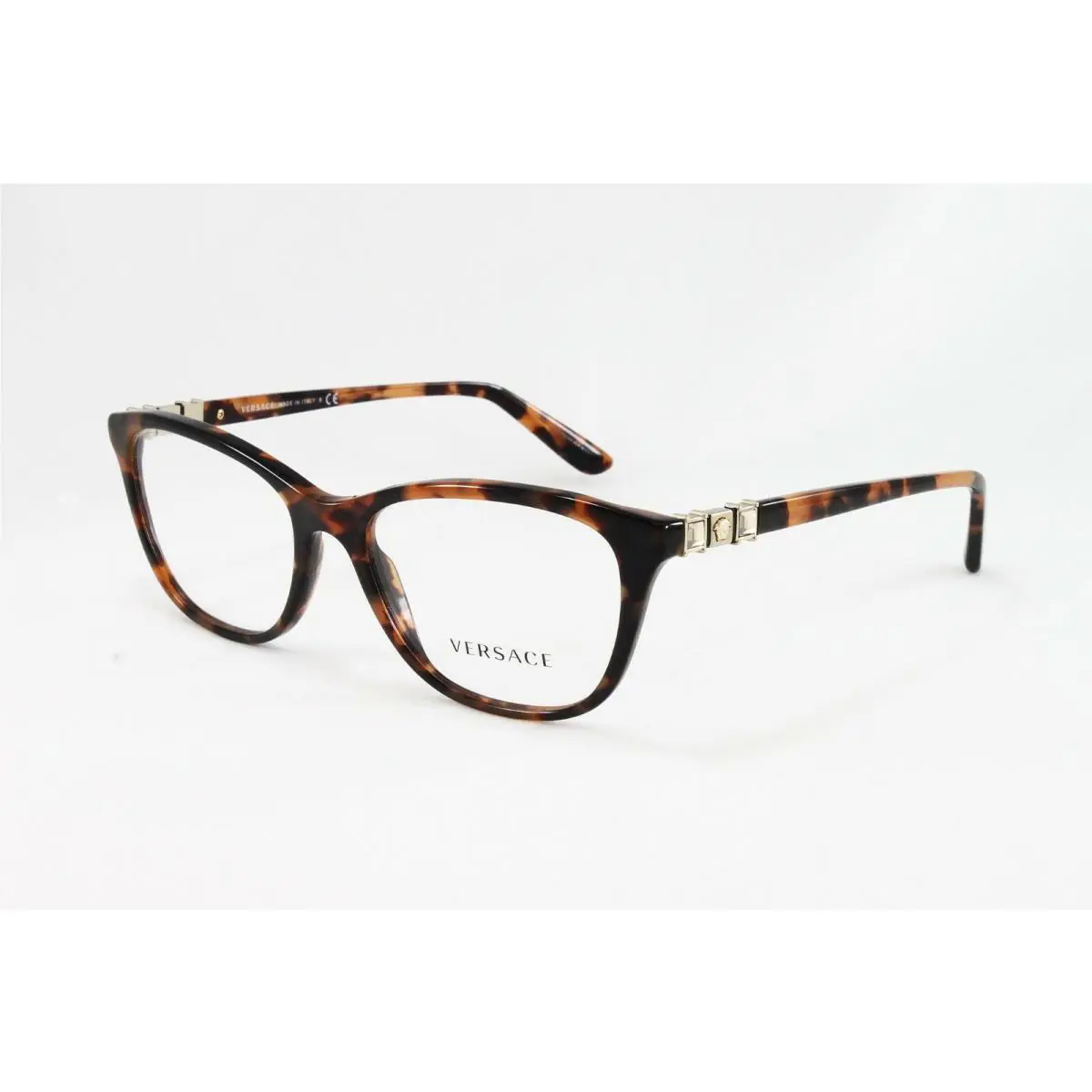 Versace VE3213B-944 Women`s Cat-eye Designer Eyeglasses Havana 54mm