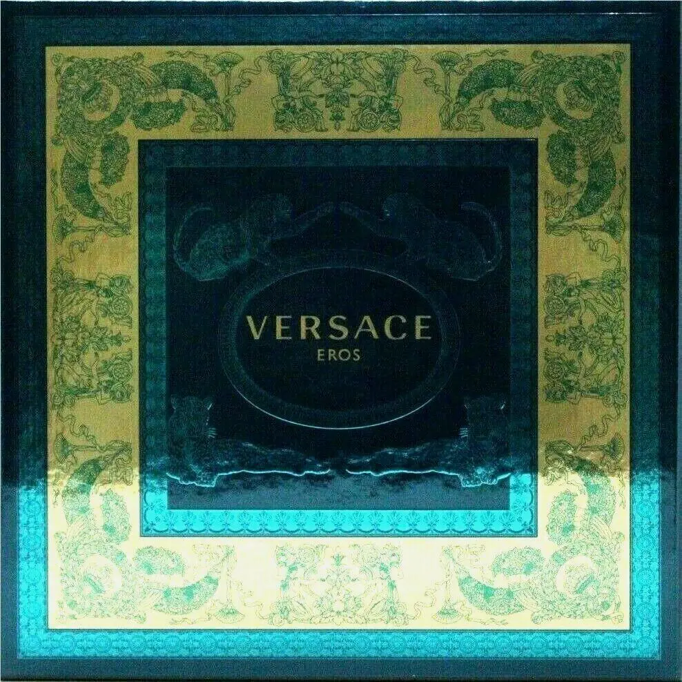 Versace Eros Men 2 Pcs Gift Set Edt 1.0 Oz Invigorating Shower Gel 1.7 Oz