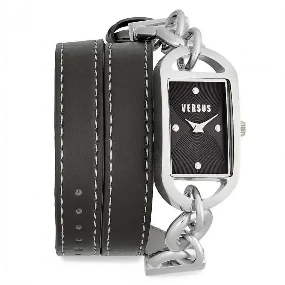 Versus by Versace Women`s SOG030014 Riviera Beach Analog Display Black Watch